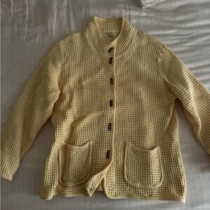 Vintage Waffle Knit Cardigan